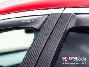 Alfa Romeo Stelvio Exterior Door Pillars - Carbon Fiber - 6pc Set